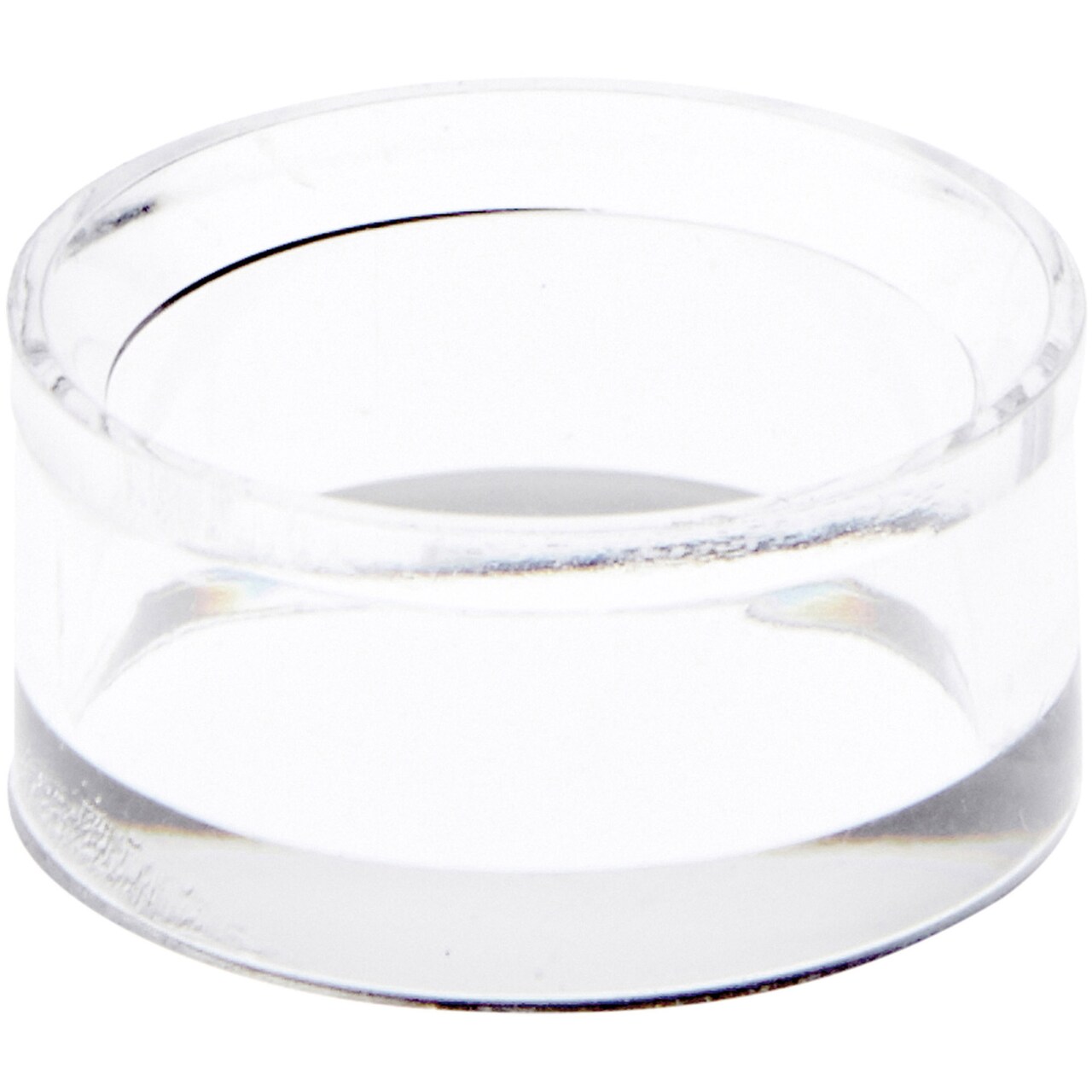 Plymor Clear Acrylic Egg, Marble, Ball or Sphere Display Holder Stand, 0.5" H x 1" W